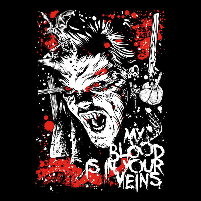 Blood in Your Veins - Adult & Kids T-Shirts, Sweatshirts & Hoodies apparel design preview 2