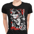 Blood in Your Veins Women's Apparel - Adult & Kids T-Shirts, Sweatshirts & Hoodies apparel design preview 1