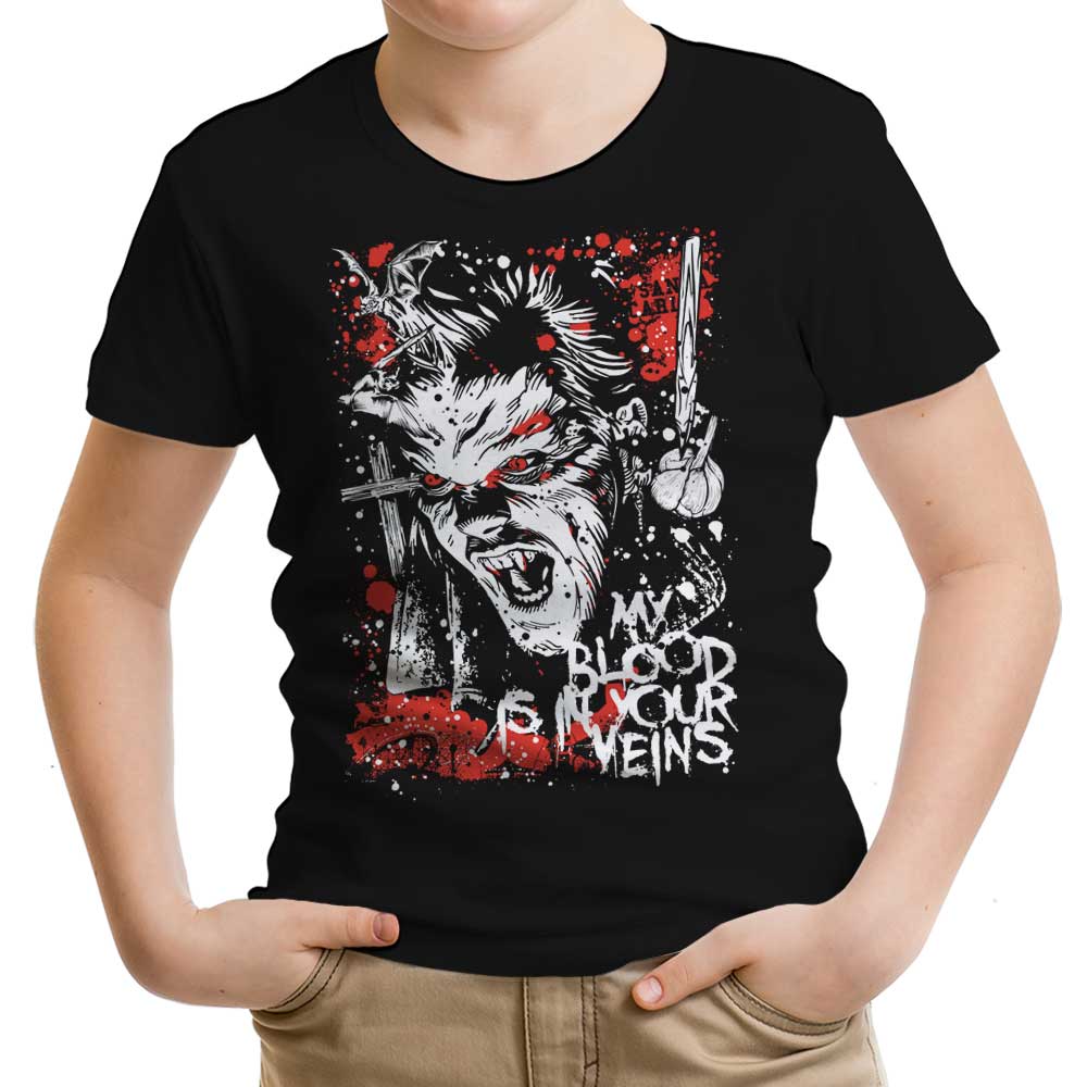 Blood in Your Veins Youth Apparel - Adult & Kids T-Shirts, Sweatshirts & Hoodies apparel design preview 1