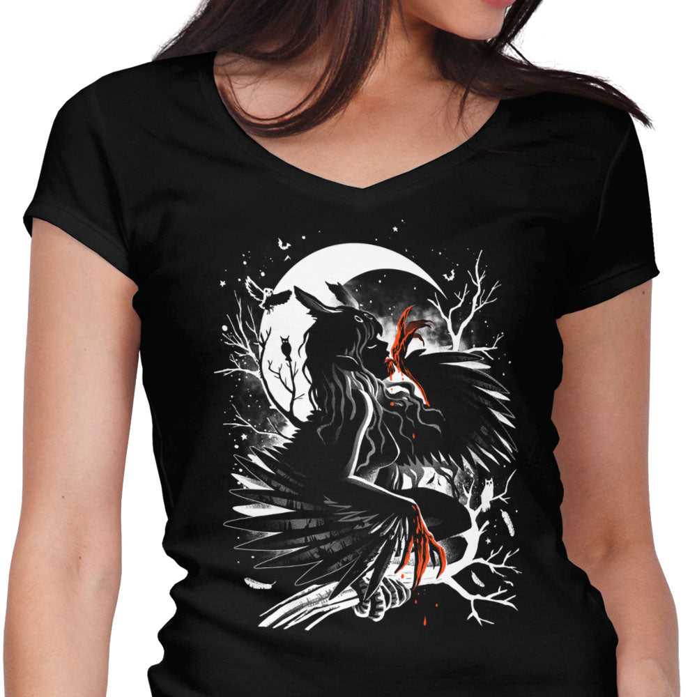 Bloodfeather Women's V-Neck - Adult & Kids T-Shirts, Sweatshirts & Hoodies apparel design preview 1