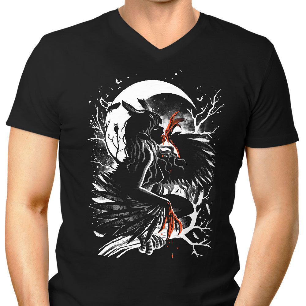 Bloodfeather Men's V-Neck - Adult & Kids T-Shirts, Sweatshirts & Hoodies apparel design preview 1