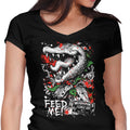Bloom of Doom Women's V-Neck - Adult & Kids T-Shirts, Sweatshirts & Hoodies apparel design preview 1