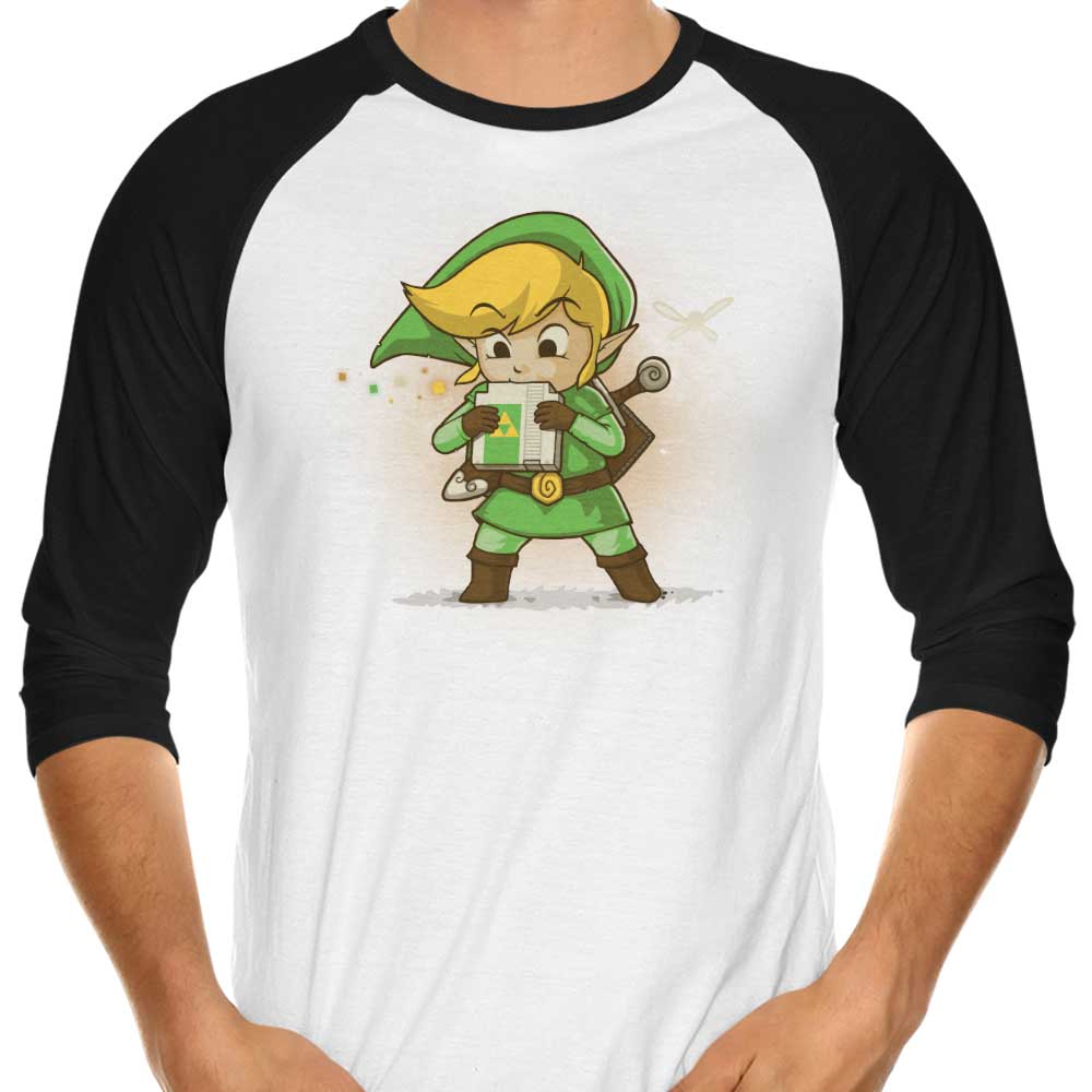 Blowing Bits 3/4 Sleeve Raglan - Adult & Kids T-Shirts, Sweatshirts & Hoodies apparel design preview 1