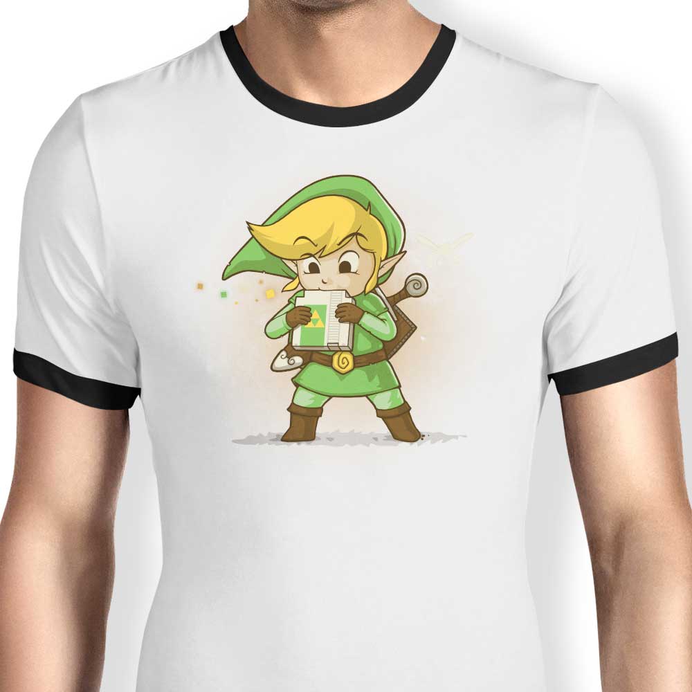 Blowing Bits Ringer - Adult & Kids T-Shirts, Sweatshirts & Hoodies apparel design preview 1