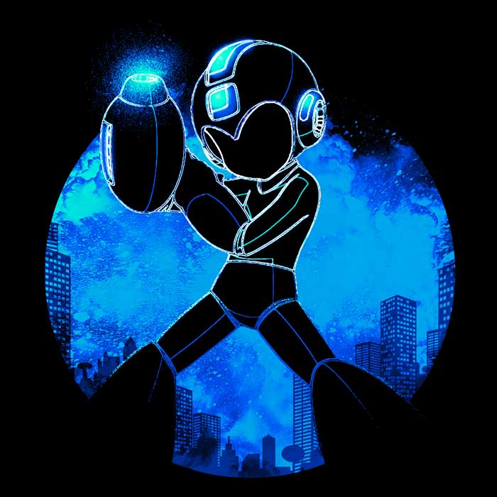 Blue Bomber Orb Women's Apparel - Adult & Kids T-Shirts, Sweatshirts & Hoodies apparel design preview 2