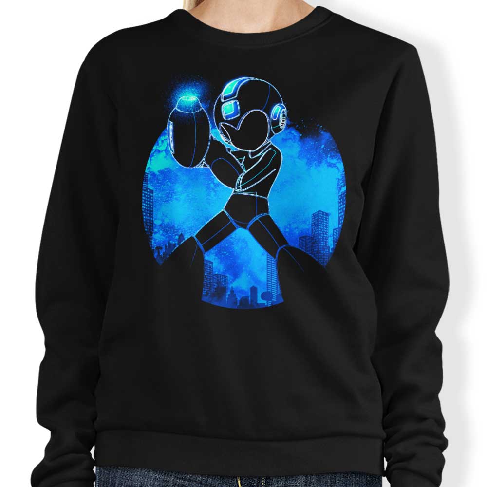 Blue Bomber Orb - Adult & Kids T-Shirts, Sweatshirts & Hoodies apparel design preview 1