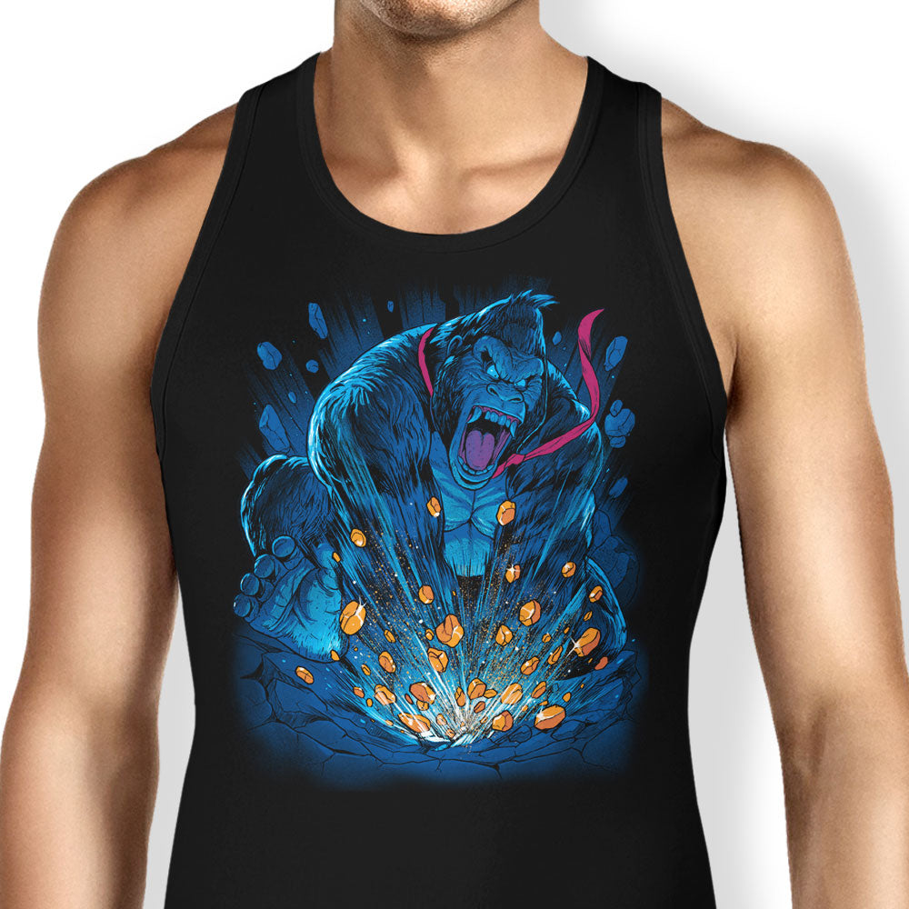 Blue Gorilla Tank Top - Adult & Kids T-Shirts, Sweatshirts & Hoodies apparel design preview 1