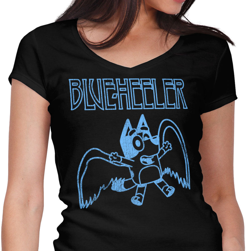 Blue Heeler Women's V-Neck - Adult & Kids T-Shirts, Sweatshirts & Hoodies apparel design preview 1