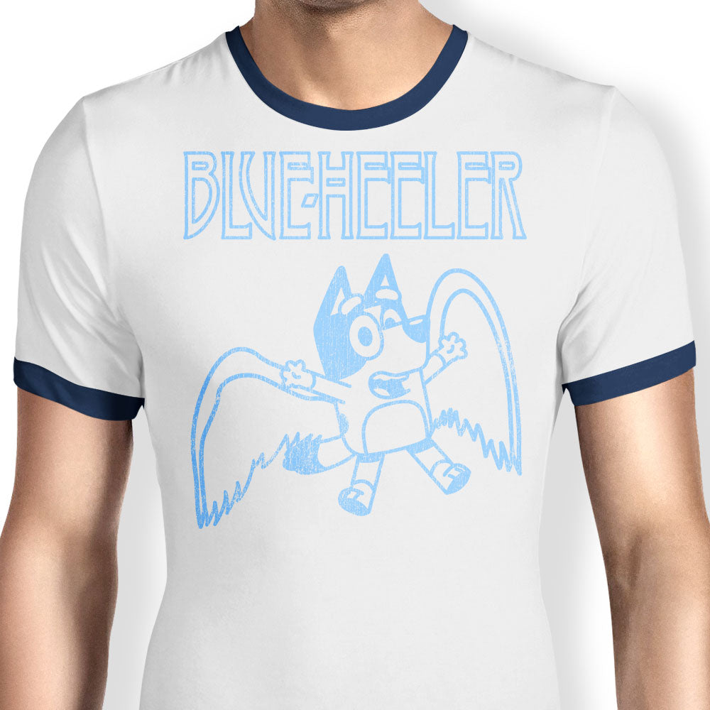 Blue Heeler Ringer - Adult & Kids T-Shirts, Sweatshirts & Hoodies apparel design preview 1