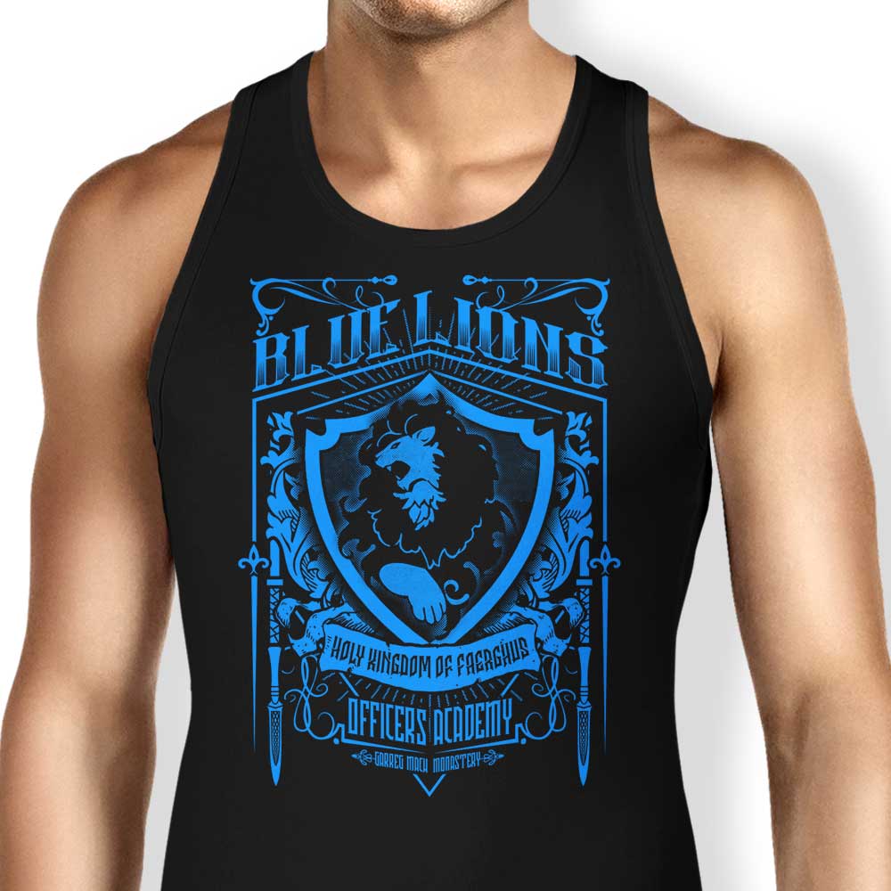 Blue Lions Officers Tank Top - Adult & Kids T-Shirts, Sweatshirts & Hoodies apparel design preview 1