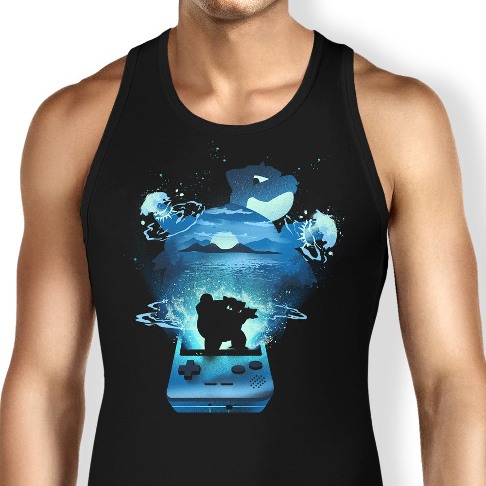 Blue Pocket Gaming Tank Top - Adult & Kids T-Shirts, Sweatshirts & Hoodies apparel design preview 1