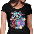 Blue Tiger of Prosperity Women's V-Neck - Adult & Kids T-Shirts, Sweatshirts & Hoodies apparel design preview 1