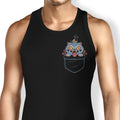 Blue Tiger Pocket Tank Top - Adult & Kids T-Shirts, Sweatshirts & Hoodies apparel design preview 1