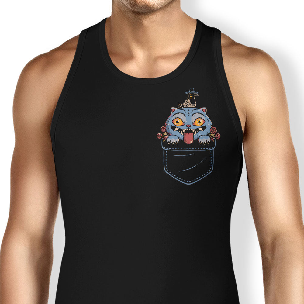 Blue Tiger Pocket Tank Top - Adult & Kids T-Shirts, Sweatshirts & Hoodies apparel design preview 1