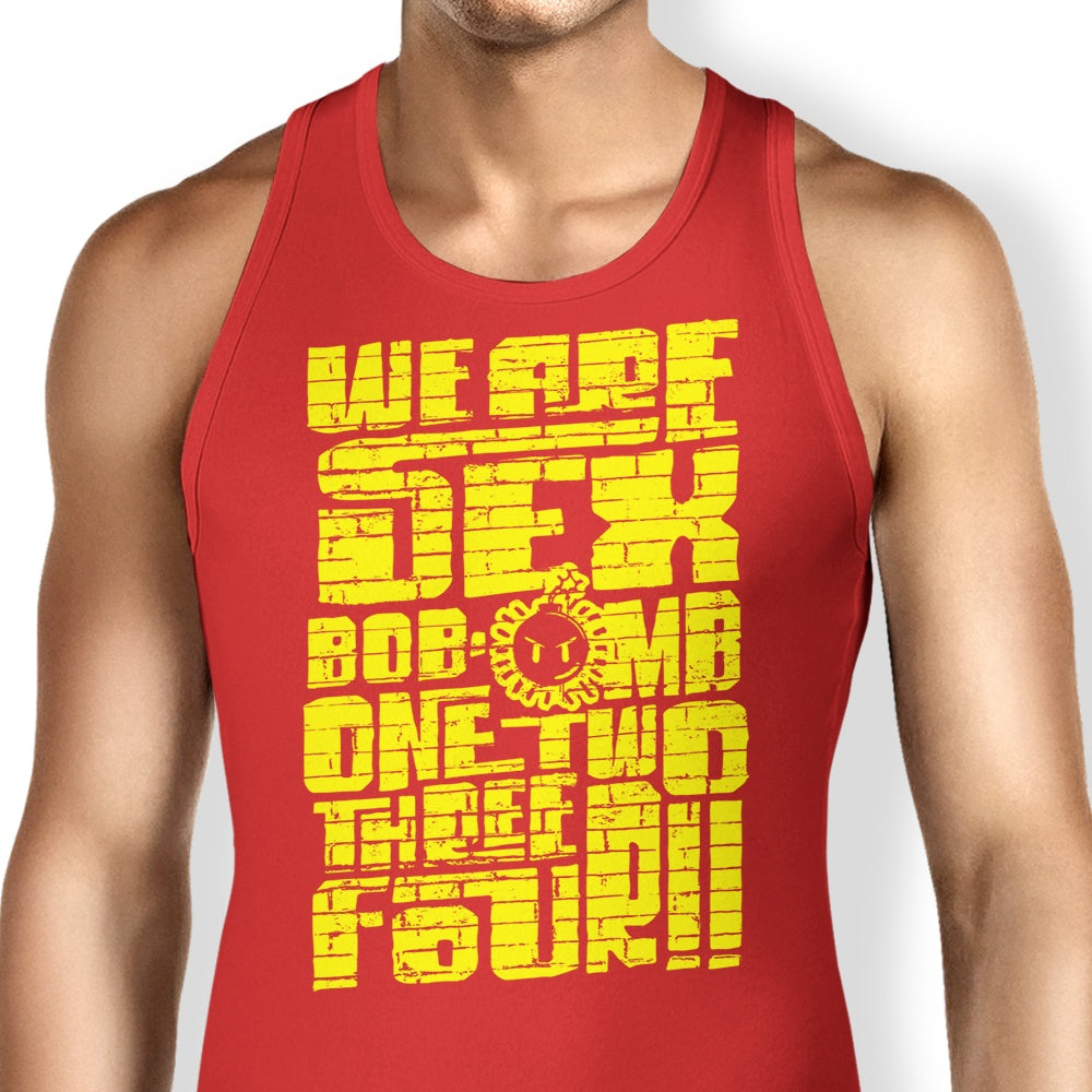 Bob-omb-Wall-Art Tank Top - Adult & Kids T-Shirts, Sweatshirts & Hoodies apparel design preview 1
