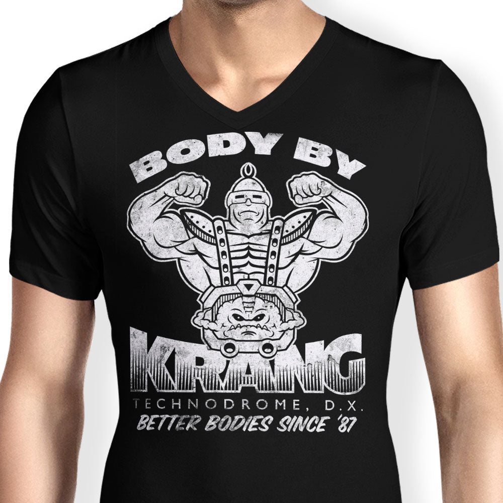 Body by Krang Men's V-Neck - Adult & Kids T-Shirts, Sweatshirts & Hoodies apparel design preview 2
