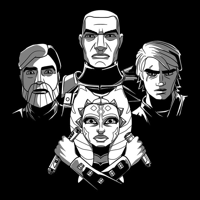 Bohemian Clones Men's Apparel - Adult & Kids T-Shirts, Sweatshirts & Hoodies apparel design preview 2