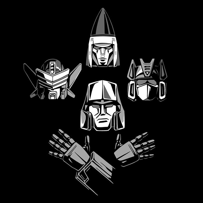 Bohemian Decepticon Men's Apparel - Adult & Kids T-Shirts, Sweatshirts & Hoodies apparel design preview 2