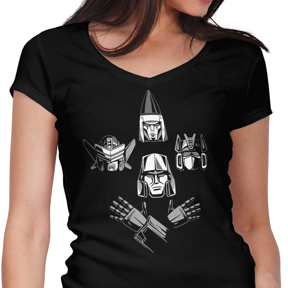 Bohemian Decepticon Women's V-Neck - Adult & Kids T-Shirts, Sweatshirts & Hoodies apparel design preview 1