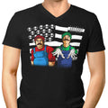 Bombs Over Koopas Men's V-Neck - Adult & Kids T-Shirts, Sweatshirts & Hoodies apparel design preview 1