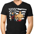 Bombs Over Outworld Men's V-Neck - Adult & Kids T-Shirts, Sweatshirts & Hoodies apparel design preview 1