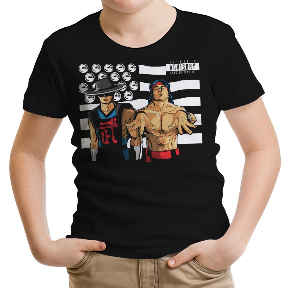 Bombs Over Outworld Youth Apparel - Adult & Kids T-Shirts, Sweatshirts & Hoodies apparel design preview 1