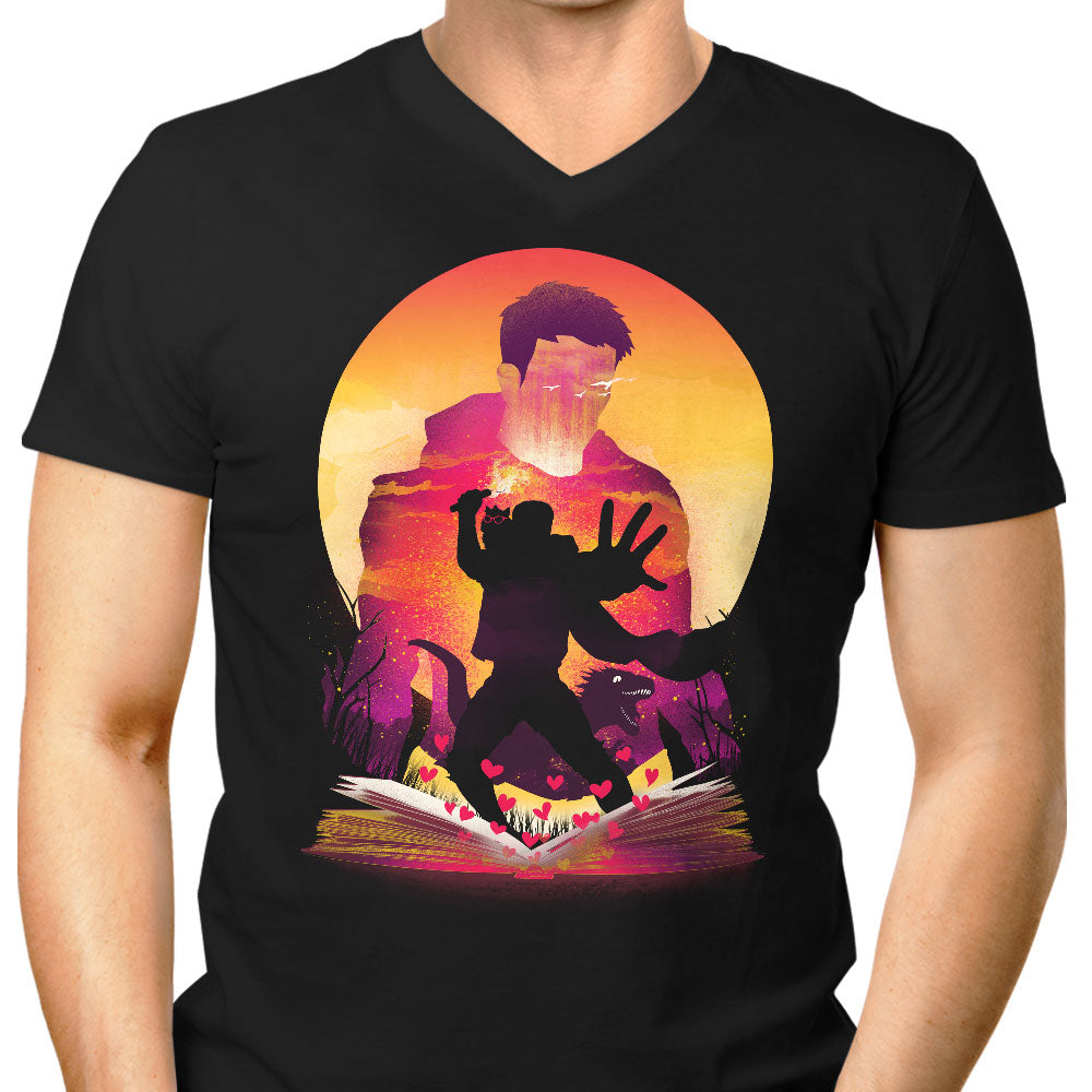 Book of Achievements Men's V-Neck - Adult & Kids T-Shirts, Sweatshirts & Hoodies apparel design preview 1