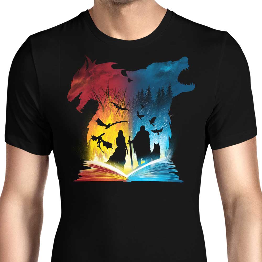 Book of Fire and Ice Men's Apparel - Adult & Kids T-Shirts, Sweatshirts & Hoodies apparel design preview 1