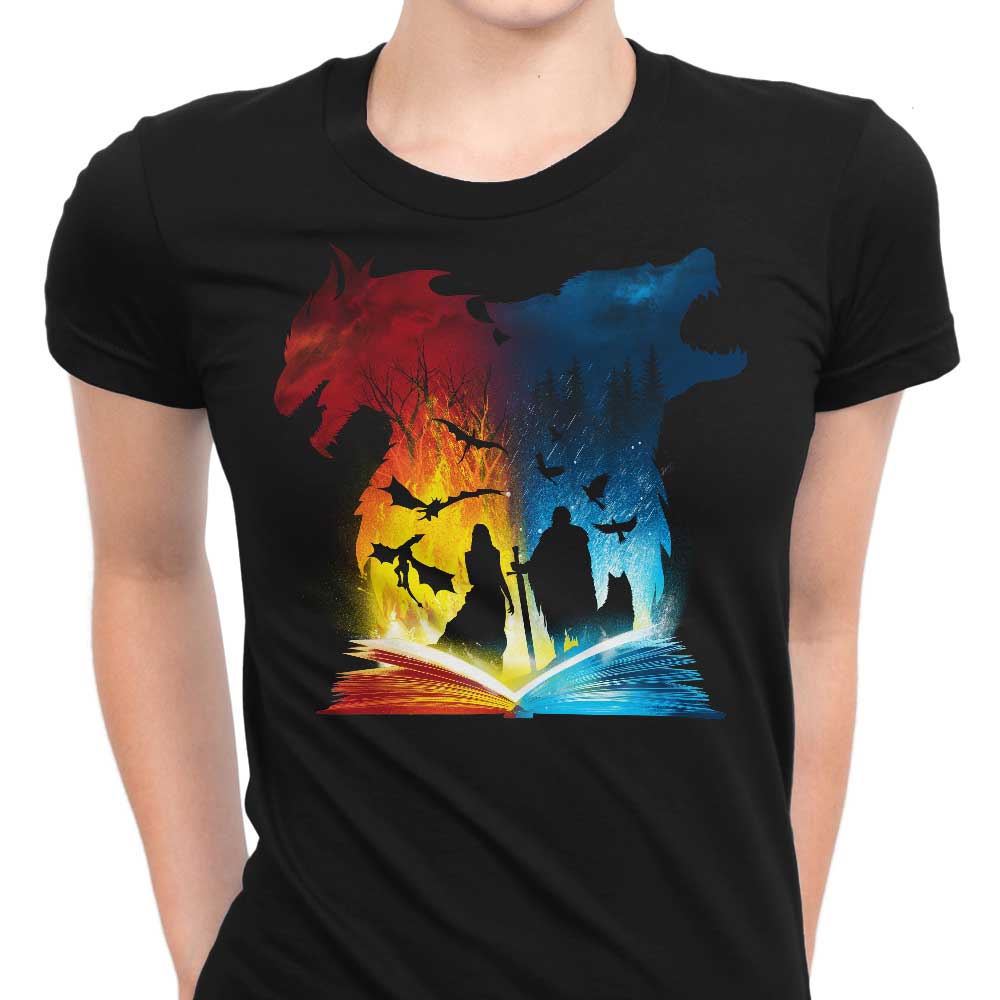 Book of Fire and Ice Women's Apparel - Adult & Kids T-Shirts, Sweatshirts & Hoodies apparel design preview 1