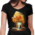 Book of Lions and Witches Women's V-Neck - Adult & Kids T-Shirts, Sweatshirts & Hoodies apparel design preview 1