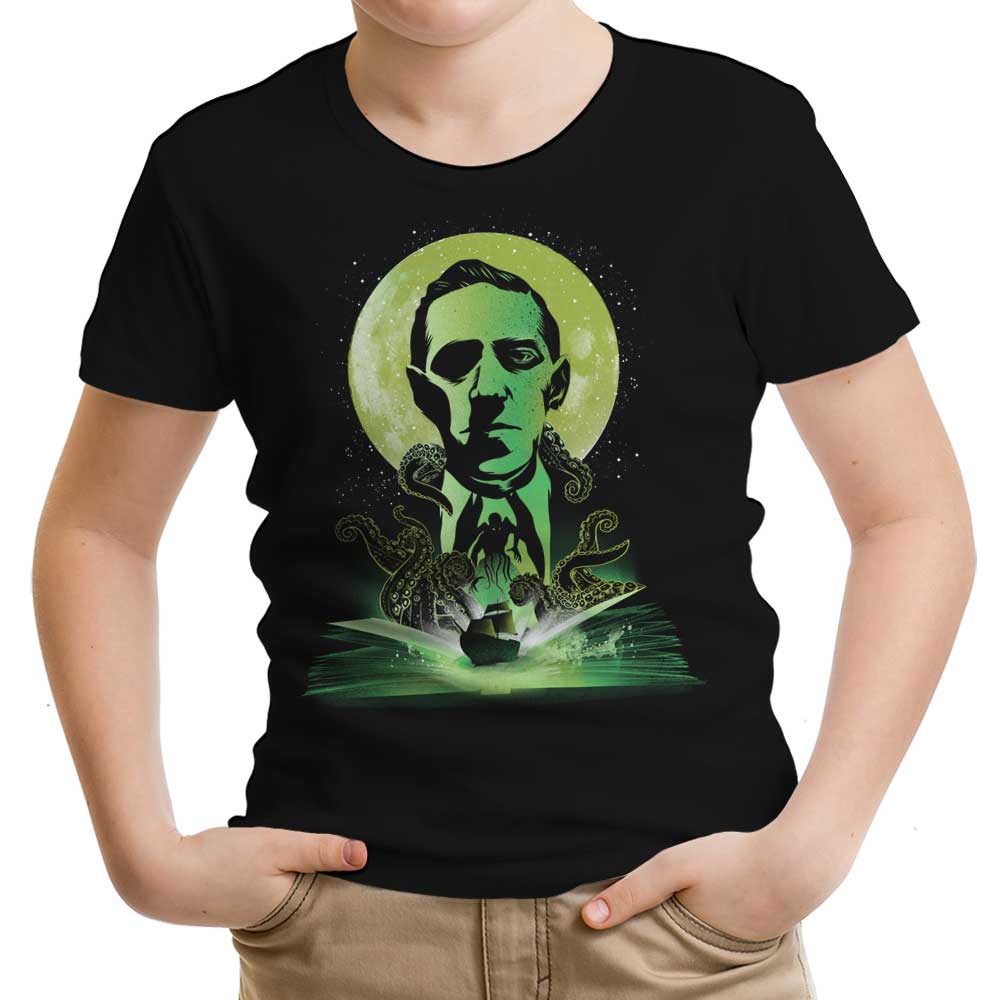 Book of Lovecraft Youth Apparel - Adult & Kids T-Shirts, Sweatshirts & Hoodies apparel design preview 1