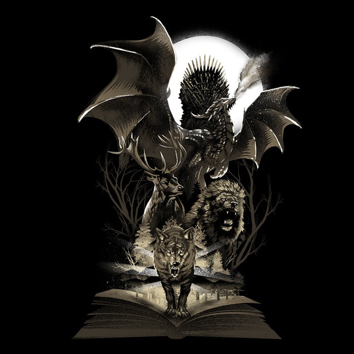 Book of Thrones - Adult & Kids T-Shirts, Sweatshirts & Hoodies apparel design preview 2