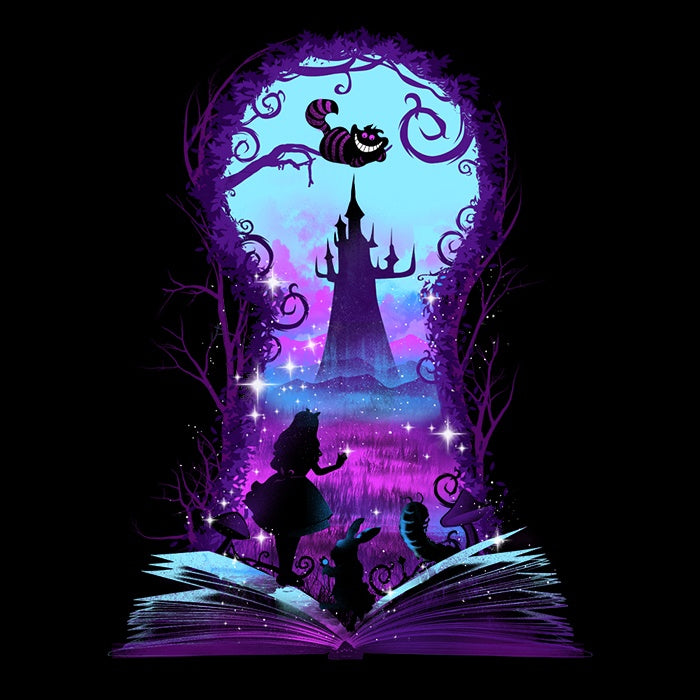 Book of Wonderland (Alt) - Adult & Kids T-Shirts, Sweatshirts & Hoodies apparel design preview 2