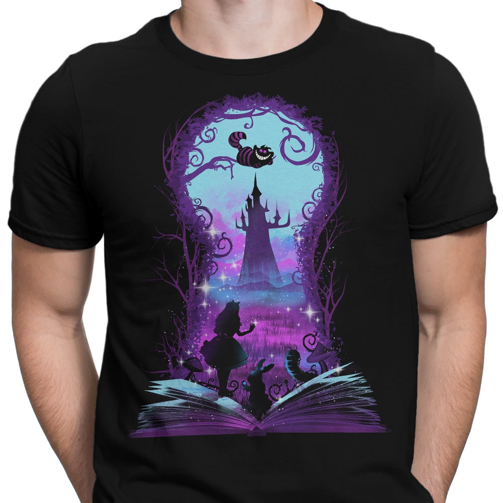 Book of Wonderland (Alt) Men's Apparel - Adult & Kids T-Shirts, Sweatshirts & Hoodies apparel design preview 2