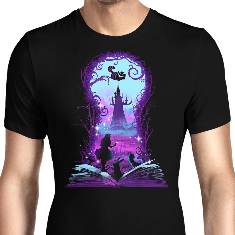 Book of Wonderland (Alt) Men's Apparel - Adult & Kids T-Shirts, Sweatshirts & Hoodies apparel design preview 1
