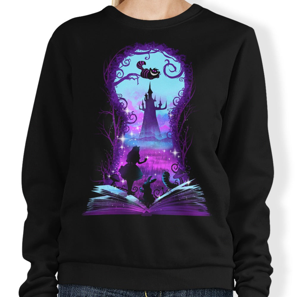 Book of Wonderland (Alt) - Adult & Kids T-Shirts, Sweatshirts & Hoodies apparel design preview 1
