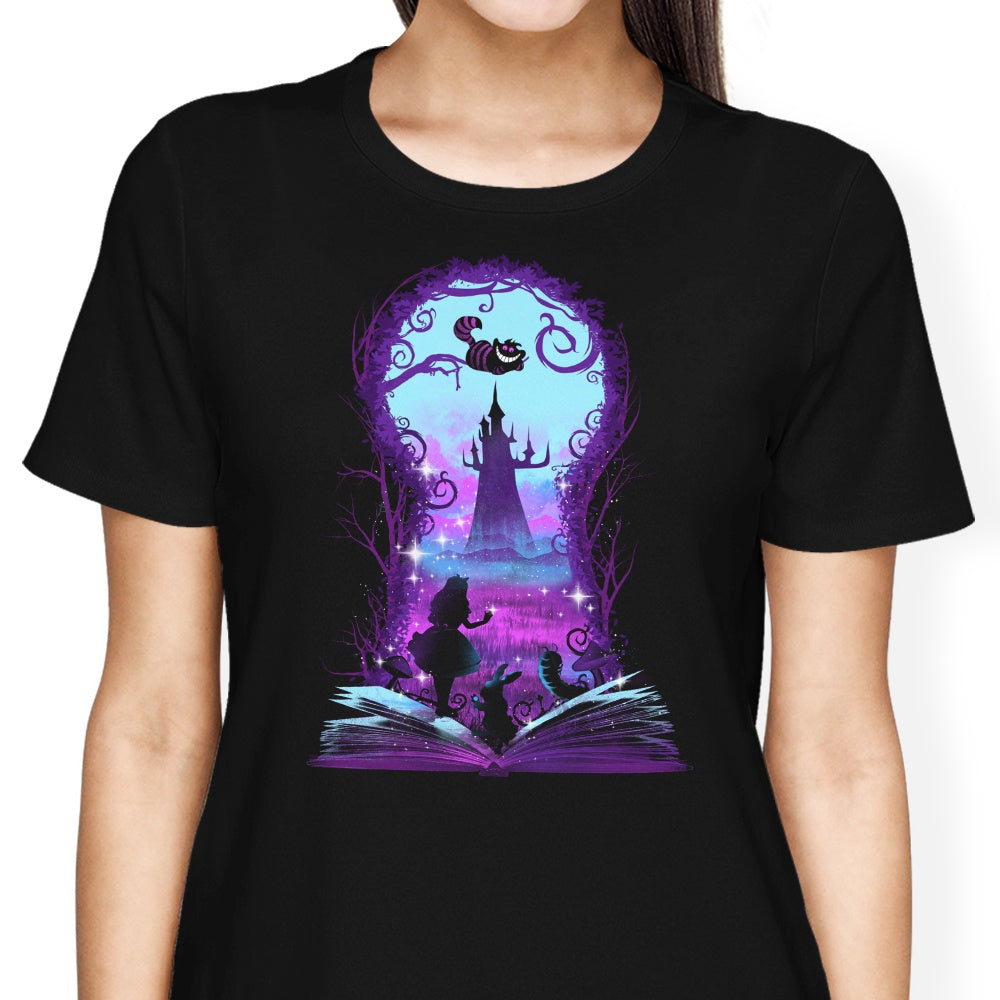 Book of Wonderland (Alt) Women's Apparel - Adult & Kids T-Shirts, Sweatshirts & Hoodies apparel design preview 2