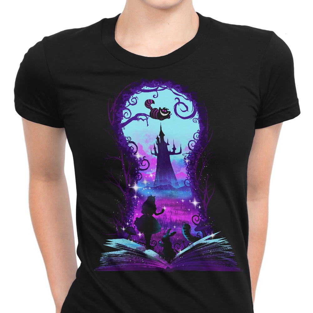 Book of Wonderland (Alt) Women's Apparel - Adult & Kids T-Shirts, Sweatshirts & Hoodies apparel design preview 1