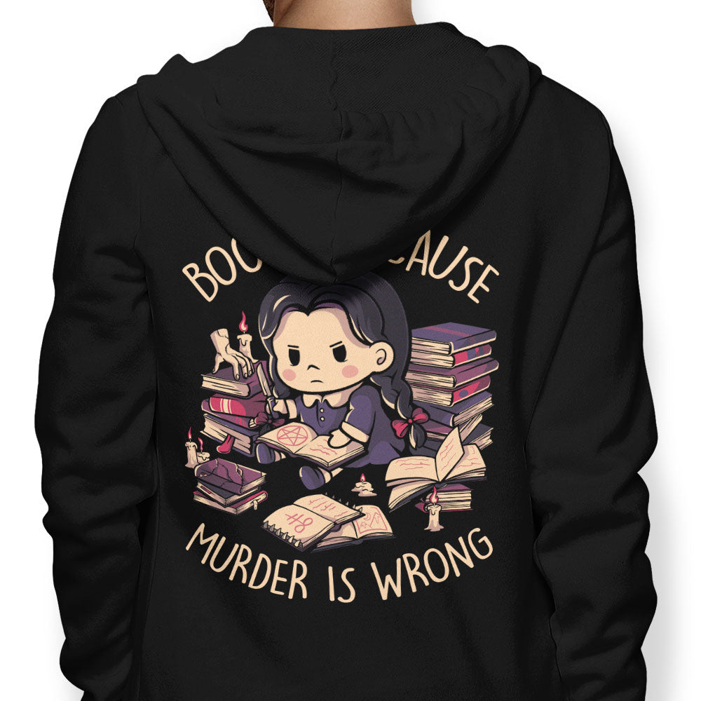 Books Over Murder - Adult & Kids T-Shirts, Sweatshirts & Hoodies apparel design preview 1