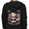 Books Over Murder - Adult & Kids T-Shirts, Sweatshirts & Hoodies apparel design preview 1