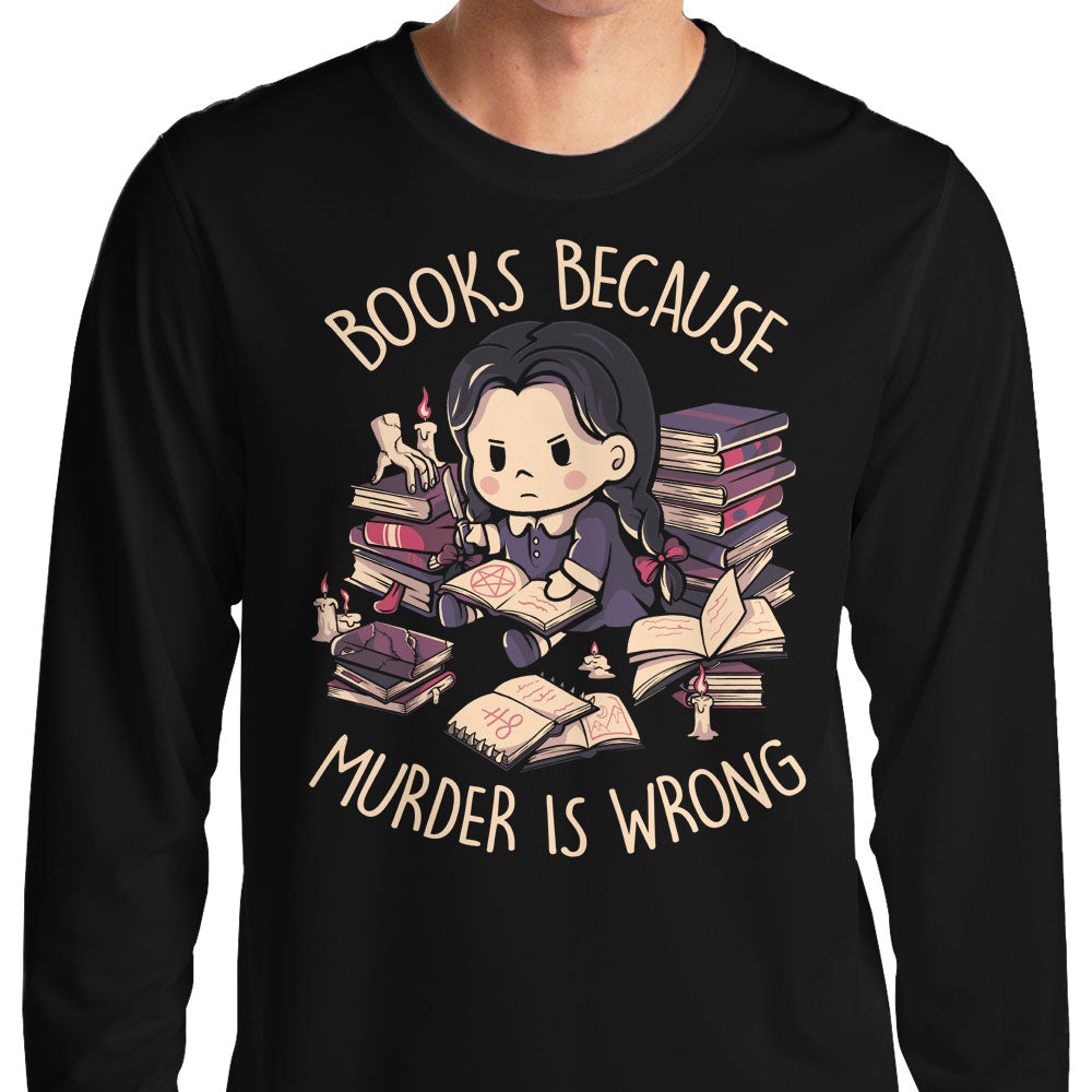 Books Over Murder - Adult & Kids T-Shirts, Sweatshirts & Hoodies apparel design preview 1
