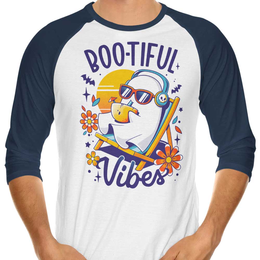 Bootiful Vibes 3/4 Sleeve Raglan - Adult & Kids T-Shirts, Sweatshirts & Hoodies apparel design preview 1