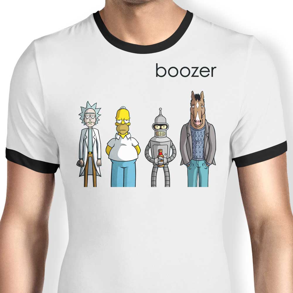 Boozer Ringer - Adult & Kids T-Shirts, Sweatshirts & Hoodies apparel design preview 1