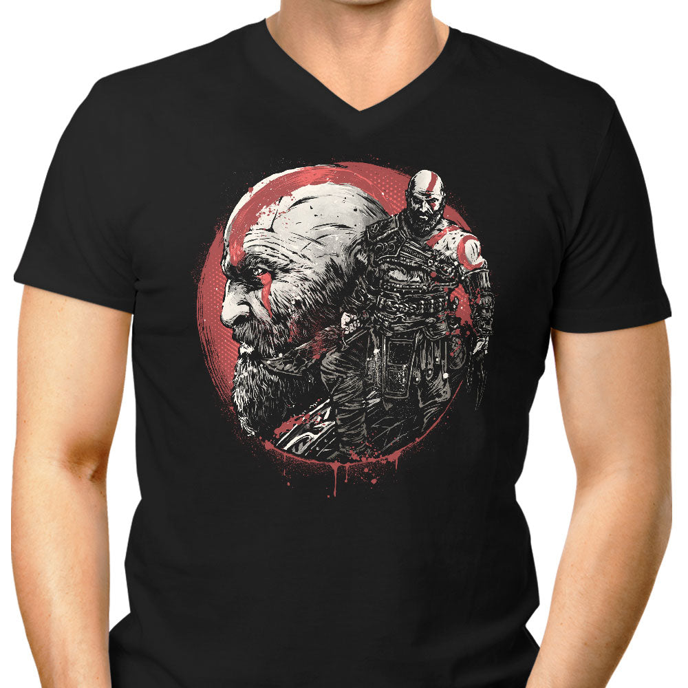 Born of Chaos and Destruction Men's V-Neck - Adult & Kids T-Shirts, Sweatshirts & Hoodies apparel design preview 1