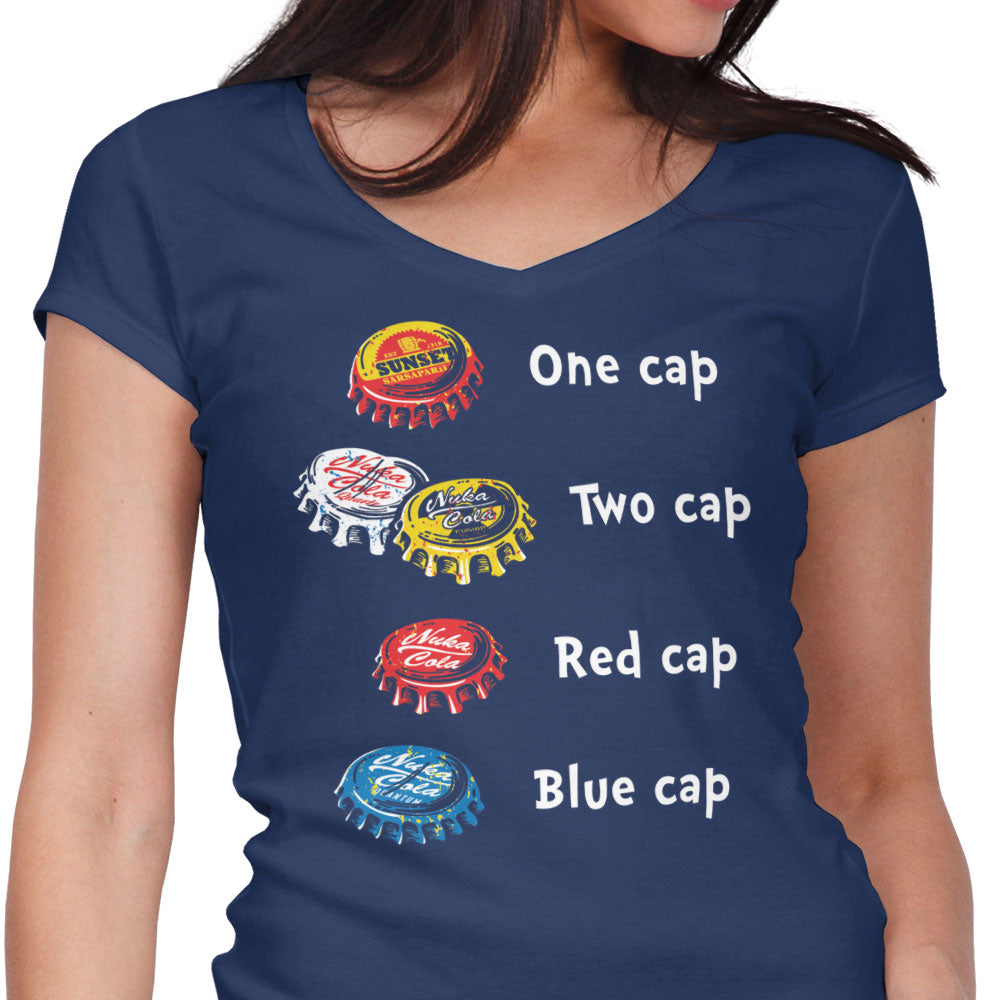 Bottle Cap Fever Women's V-Neck - Adult & Kids T-Shirts, Sweatshirts & Hoodies apparel design preview 1