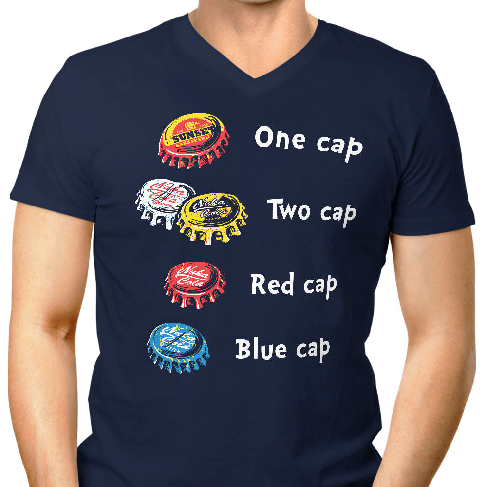 Bottle Cap Fever Men's V-Neck - Adult & Kids T-Shirts, Sweatshirts & Hoodies apparel design preview 1