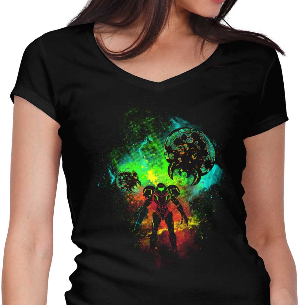 Bounty Hunter Art Women's V-Neck - Adult & Kids T-Shirts, Sweatshirts & Hoodies apparel design preview 1