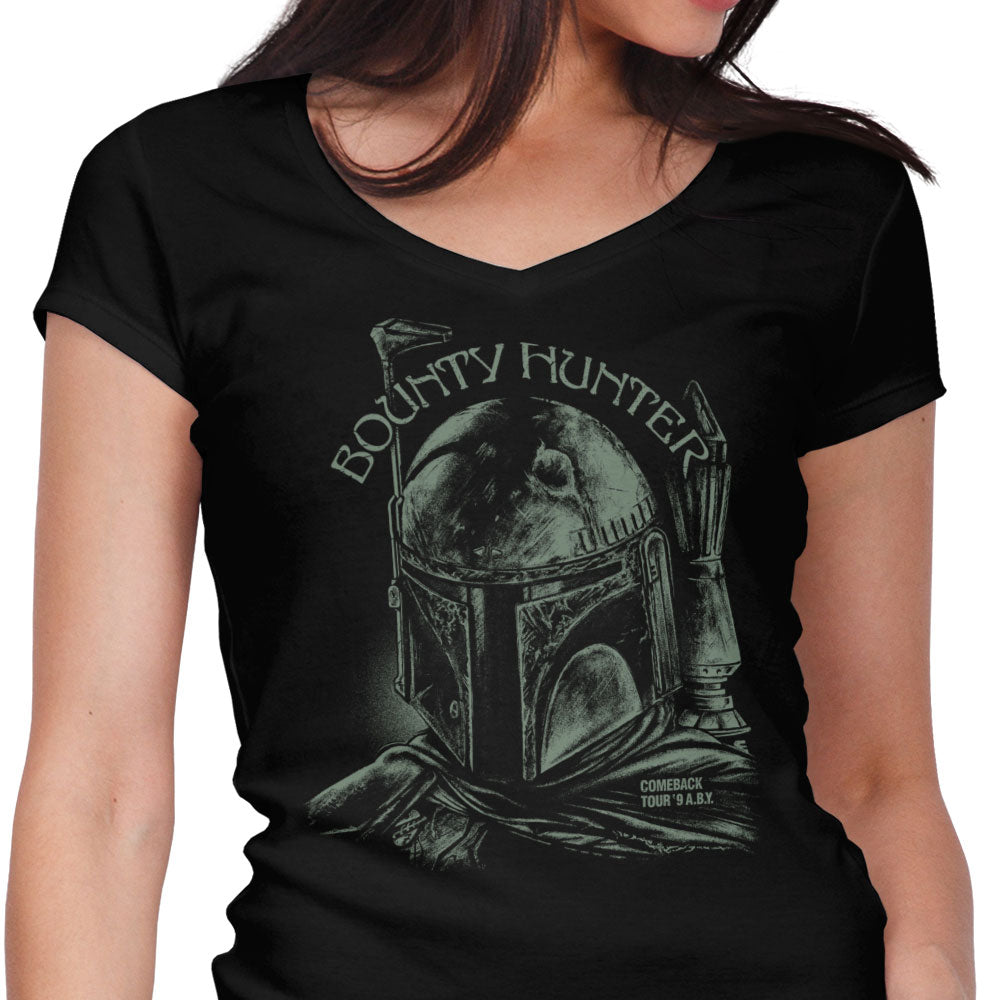 Bounty Hunter Comeback Tour Women's V-Neck - Adult & Kids T-Shirts, Sweatshirts & Hoodies apparel design preview 1