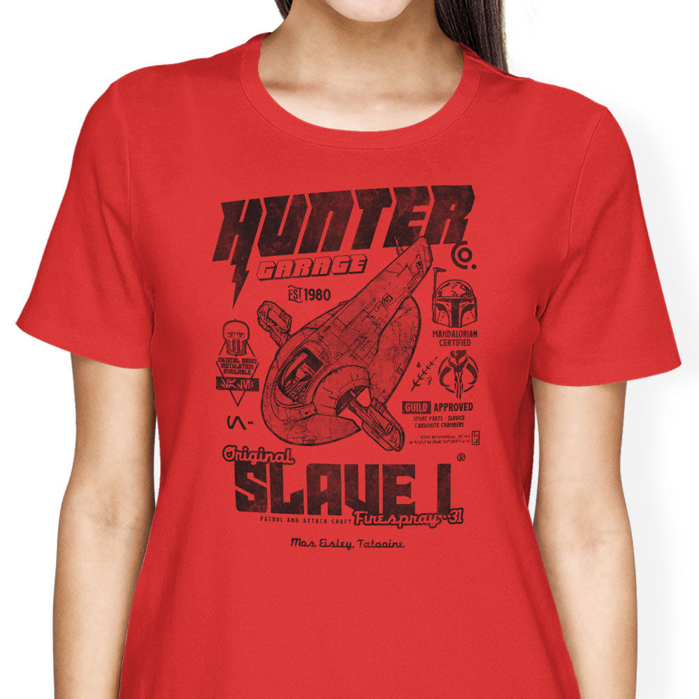 Bounty Hunter Garage Women's Apparel - Adult & Kids T-Shirts, Sweatshirts & Hoodies apparel design preview 2