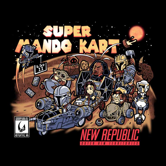 Bounty Hunter Kart Youth Apparel - Adult & Kids T-Shirts, Sweatshirts & Hoodies apparel design preview 2